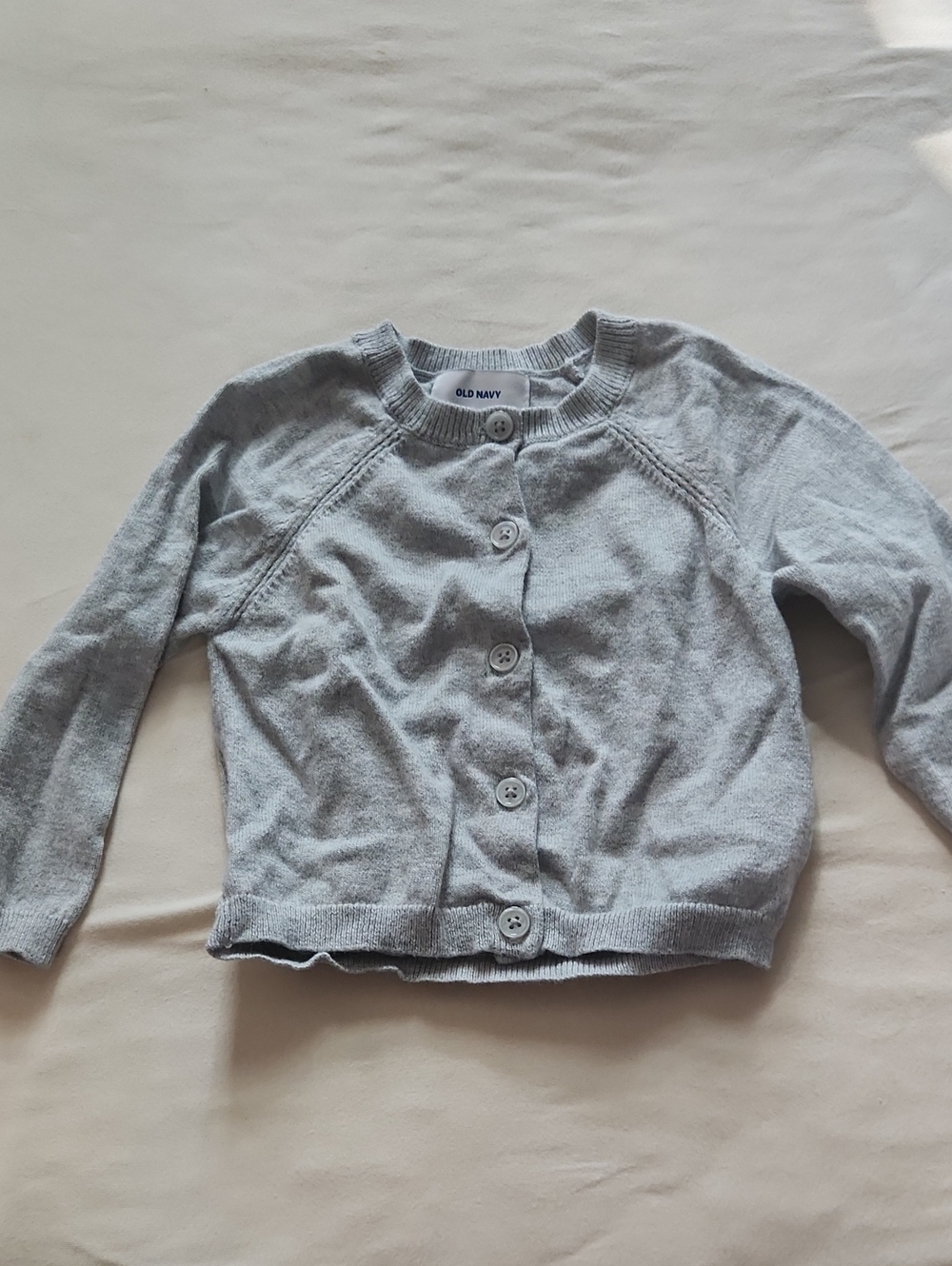 Kids Gray Button-Up Cardigan